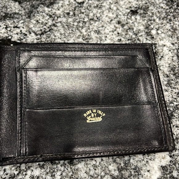 Gucci vintage 70’s microgucuccissima mens canvas wallet - Picture 3 of 6